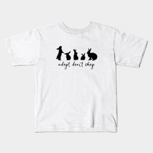 Adopt Don't Shop - Alternate Bunny Edition Kids T-Shirt